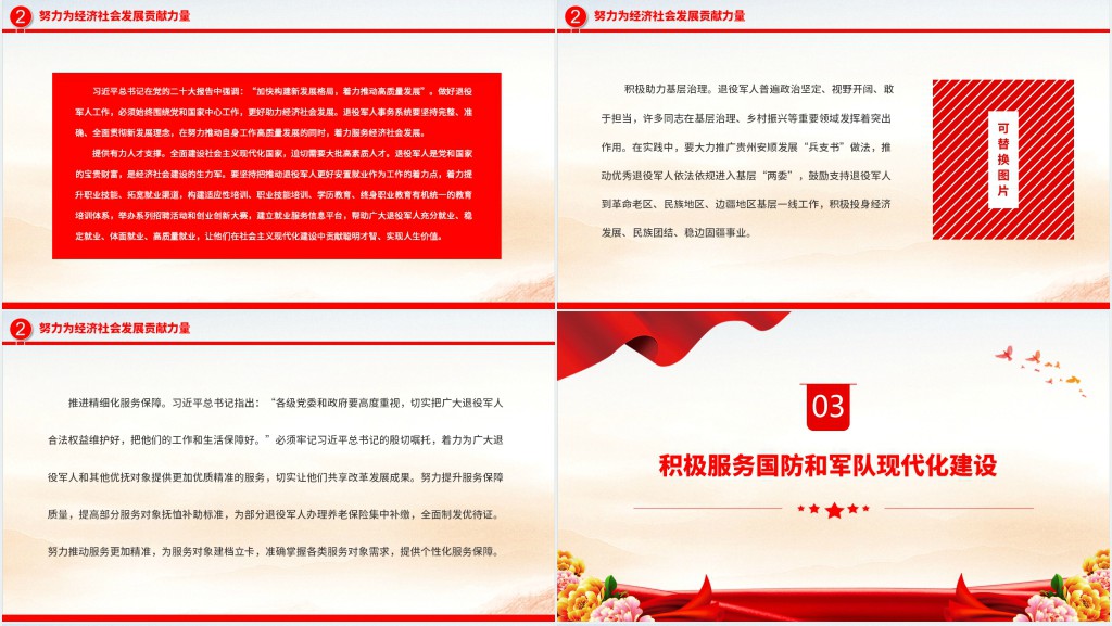 为社会主义现代化强国建设贡献退役军人工作力量PPT党课 为社会主义现代化强国建设贡献退役军人工作力量PPT党课