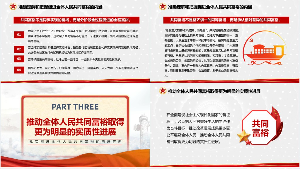 沿着中国式现代化道路走向共同富裕PPT党课 沿着中国式现代化道路走向共同富裕PPT党课