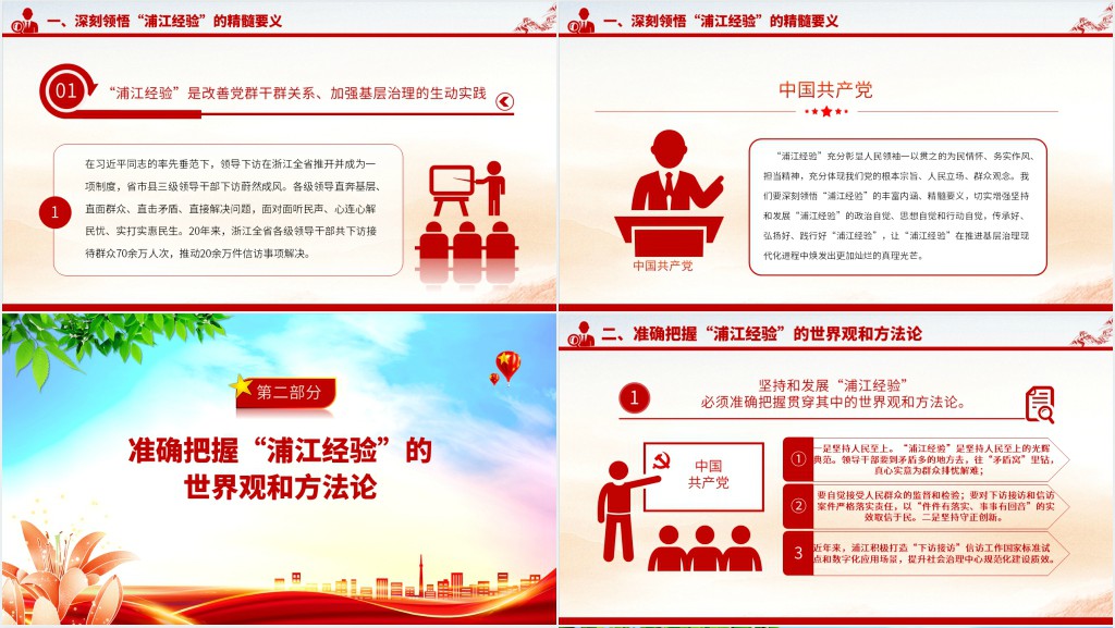 践行“浦江经验”,推进基层治理现代化PPT党课 践行“浦江经验”,推进基层治理现代化PPT党课