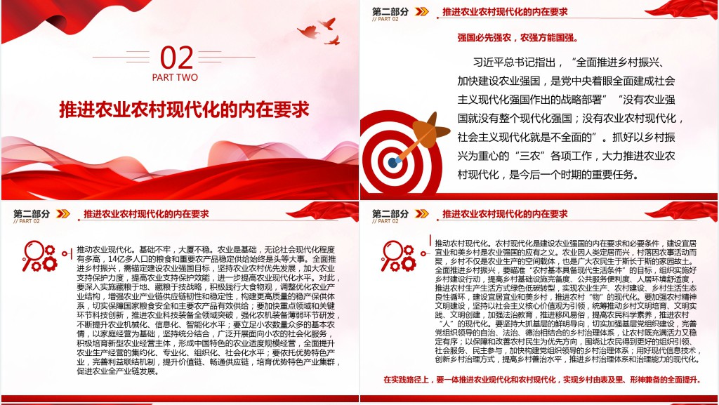 以乡村全面振兴推动现代化建设PPT党课 以乡村全面振兴推动现代化建设PPT党课