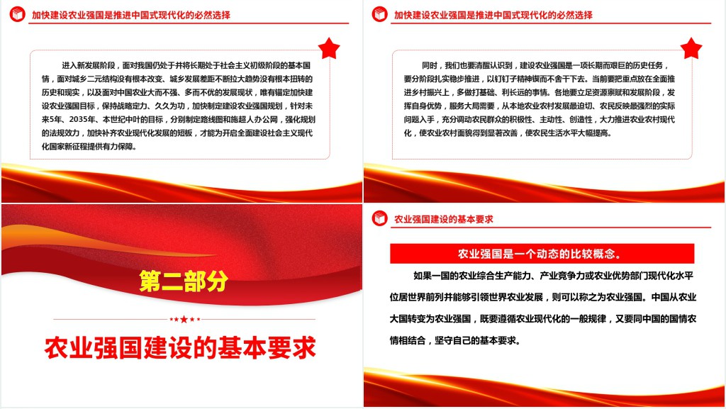 在中国式现代化进程中加快推进农业强国建设PPT党课 在中国式现代化进程中加快推进农业强国建设PPT党课