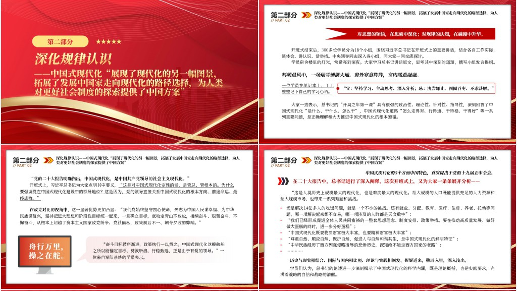 开启中国式现代化的新长征PPT党课 开启中国式现代化的新长征PPT党课