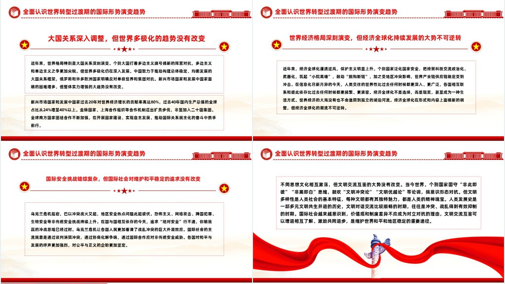 准确认识世界发展大势PPT党课 准确认识世界发展大势PPT党课