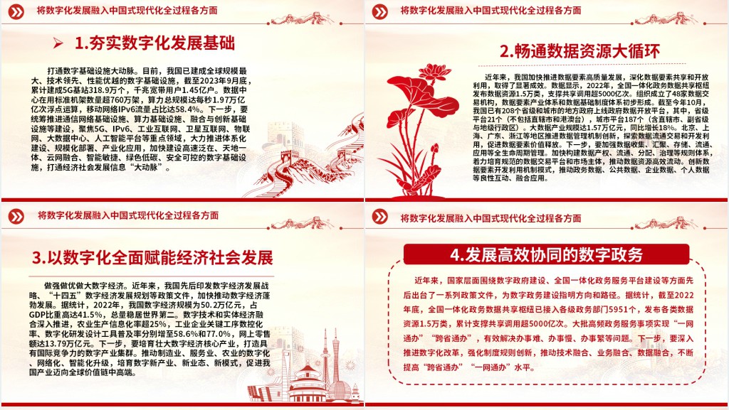以数字化驱动中国式现代化PPT党课 以数字化驱动中国式现代化PPT党课
