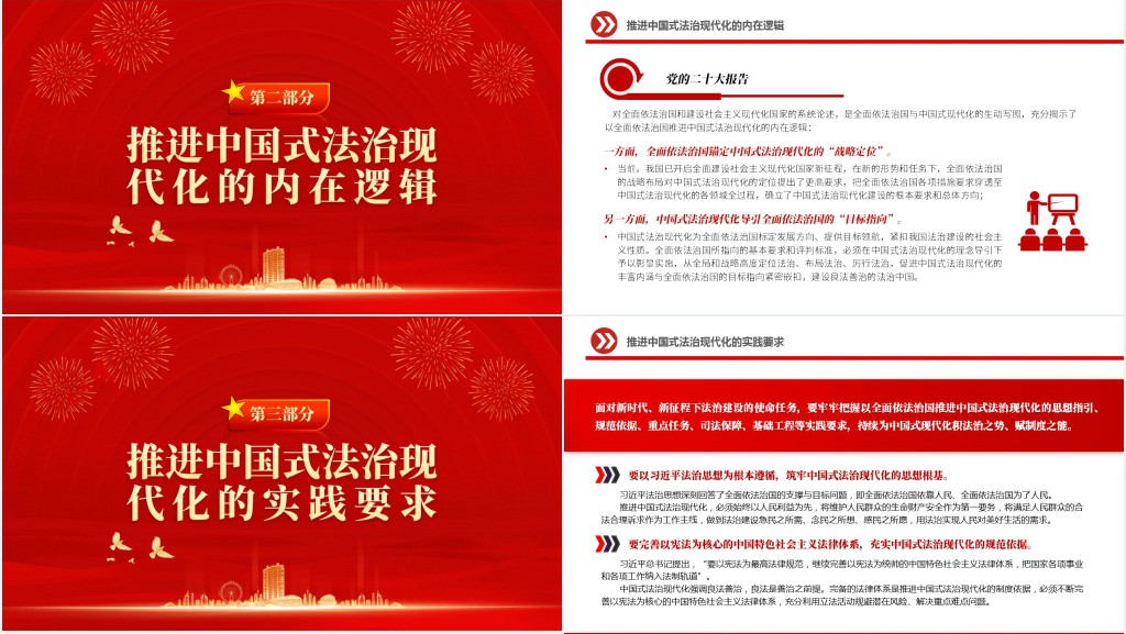 以全面依法治国推进中国式法治现代化PPT党课 以全面依法治国推进中国式法治现代化PPT党课