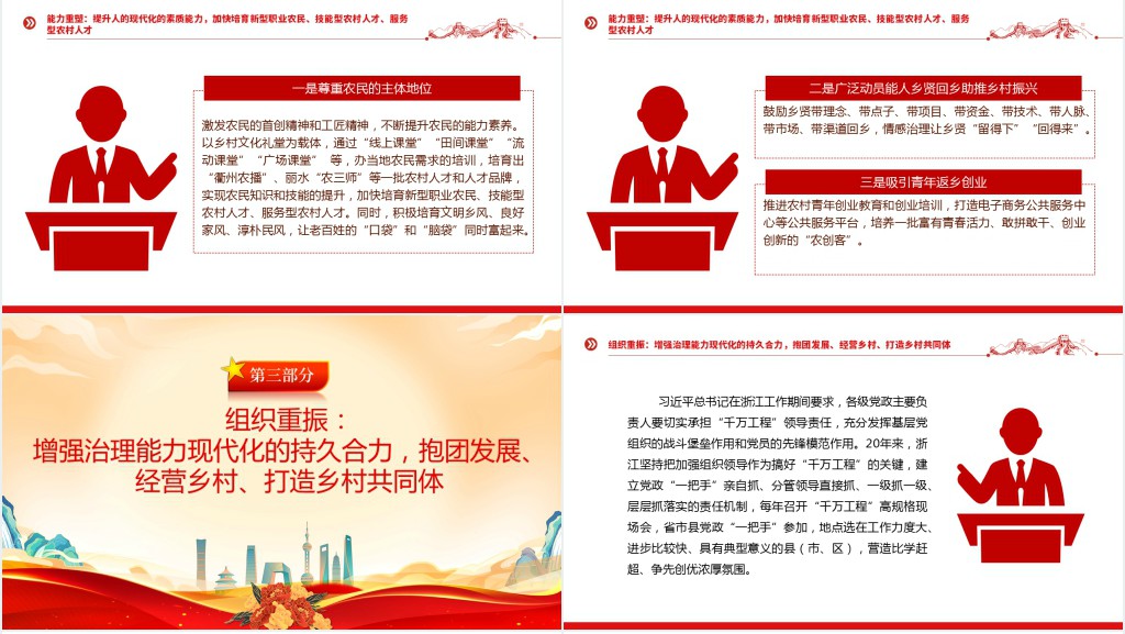 千万工程、中国式现代化的乡村实践PPT党课