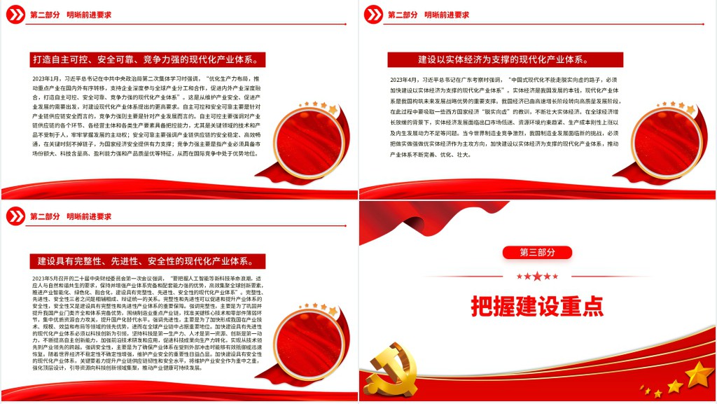 加快建设现代化产业体系PPT党课 加快建设现代化产业体系PPT党课