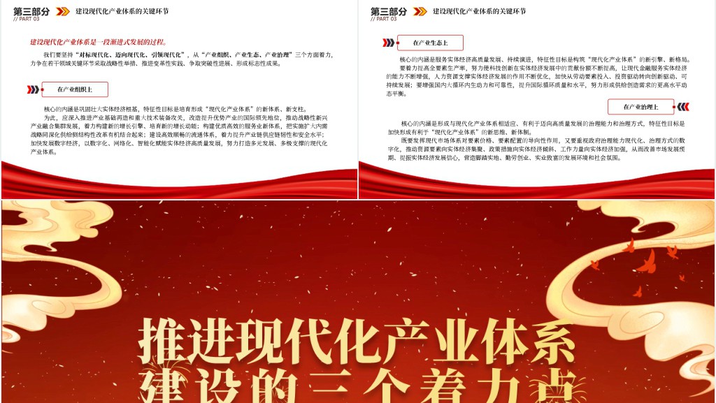 推进现代化产业体系建设的三个着力点PPT党课 推进现代化产业体系建设的三个着力点PPT党课