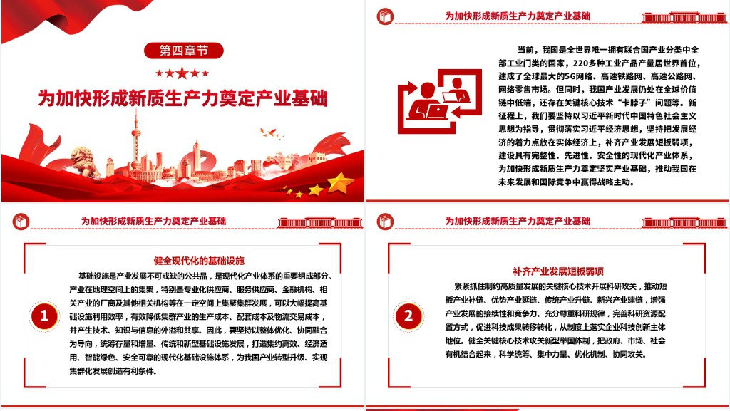 建设现代化产业体系PPT党课 建设现代化产业体系PPT党课