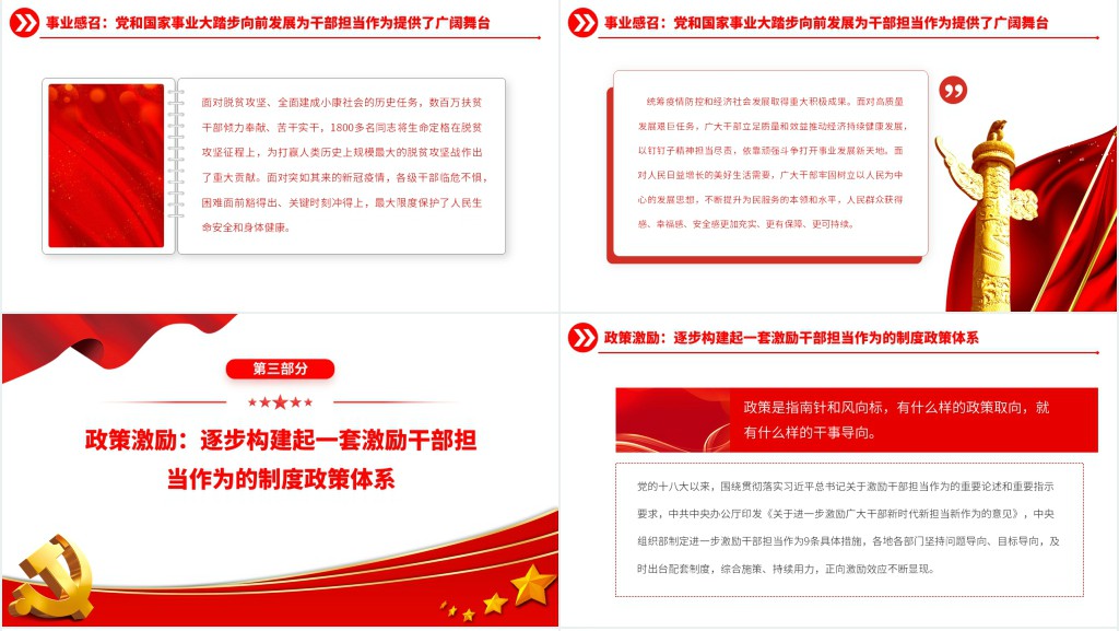 新征程上更好推动和激励干部新担当新作为PPT党课 新征程上更好推动和激励干部新担当新作为PPT党课