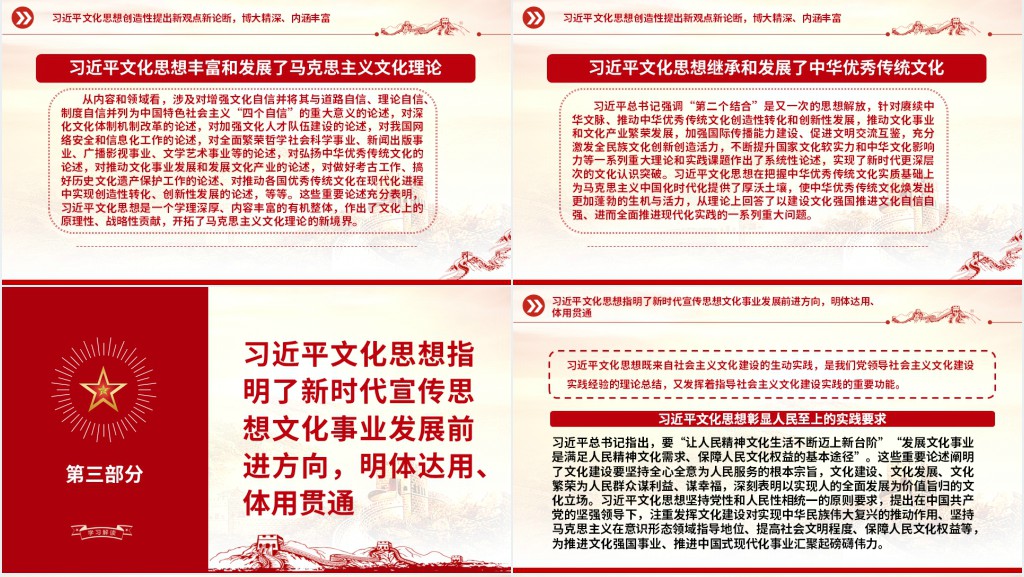 新时代文化强国建设的科学指南增强文化自信PPT党课 新时代文化强国建设的科学指南增强文化自信PPT党课