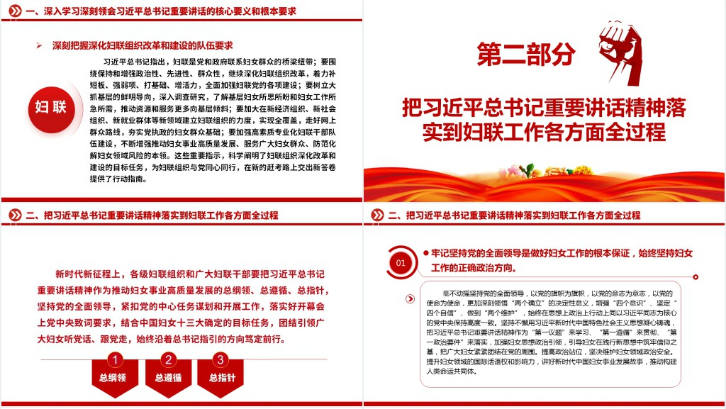 牢记嘱托砥砺奋进 为强国建设民族复兴伟业贡献“半边天”力量PPT党课 牢记嘱托砥砺奋进 为强国建设民族复兴伟业贡献“半边天”力量PPT党课
