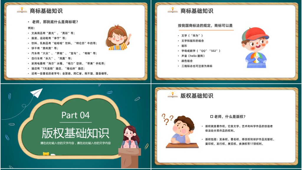 小学生知识产权进校园PPT课件