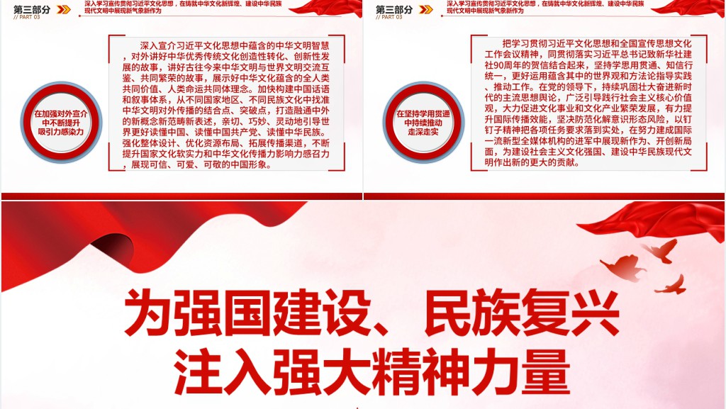 为强国建设、民族复兴注入强大精神力量PPT党课 为强国建设、民族复兴注入强大精神力量PPT党课