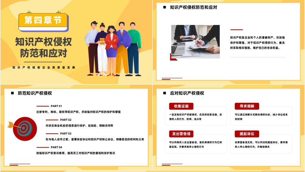 公司企业知识产权培训讲座PPT模板 公司企业知识产权培训讲座PPT模板