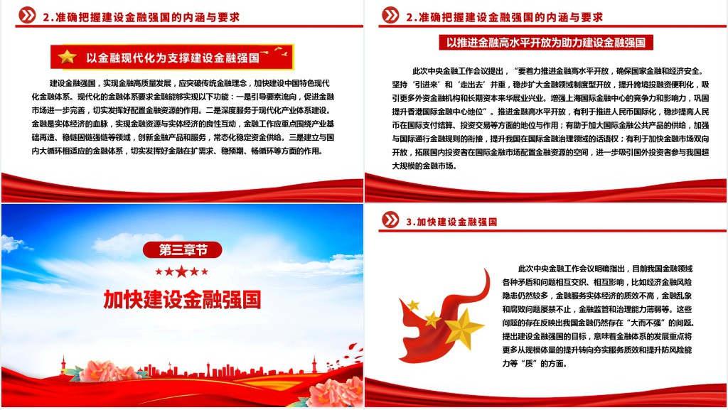 以金融高质量发展全面推进金融强国建设PPT党课 以金融高质量发展全面推进金融强国建设PPT党课