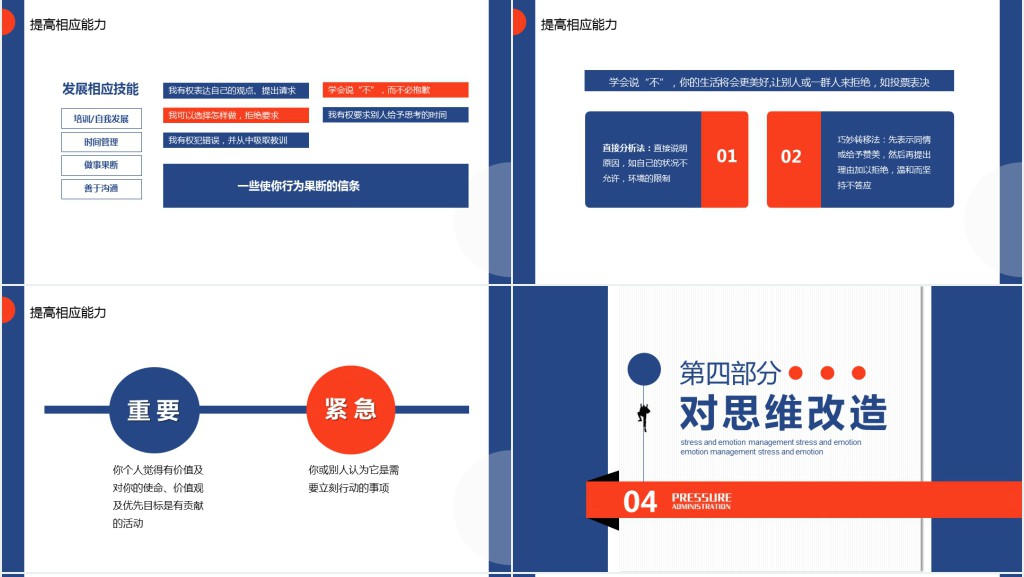职场压力与情绪管理培训课程PPT模板 职场压力与情绪管理培训课程PPT模板