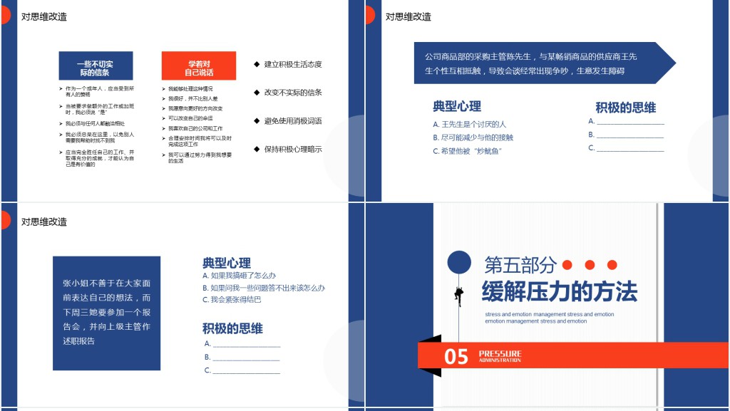 职场压力与情绪管理培训课程PPT模板 职场压力与情绪管理培训课程PPT模板