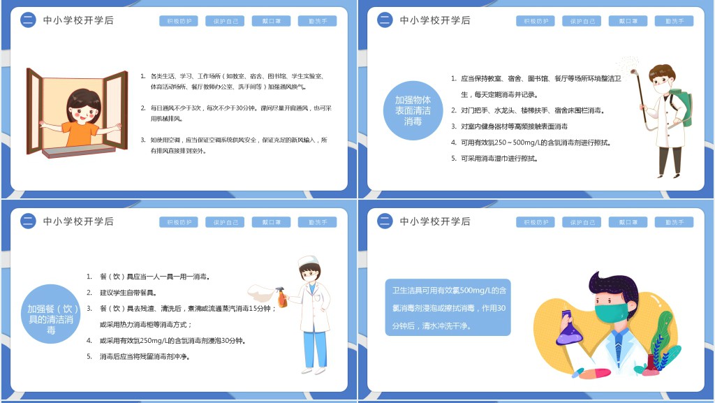 开学复课防疫防控方案PPT课件 开学复课防疫防控方案PPT课件