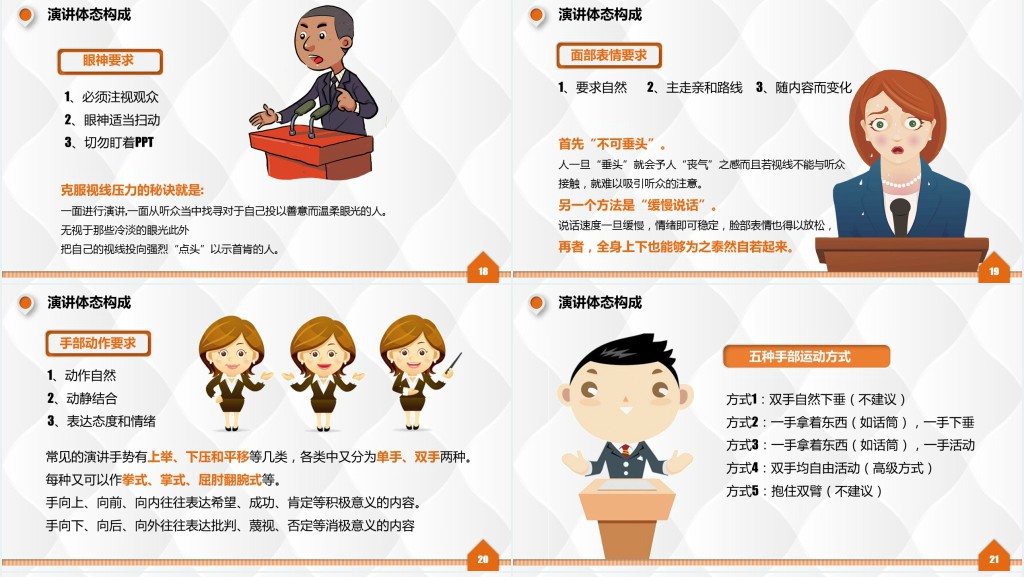 演讲与培训技巧PPT模板