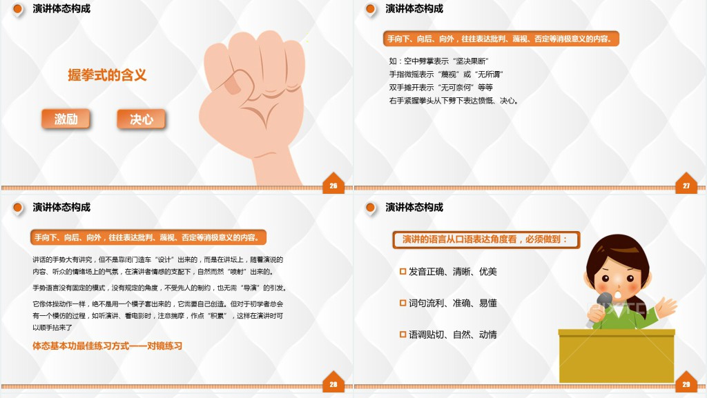 演讲与培训技巧PPT模板