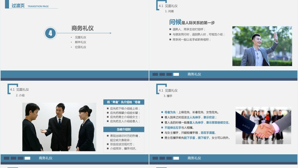 企业对员工商务礼仪培训PPT课件 企业对员工商务礼仪培训PPT课件