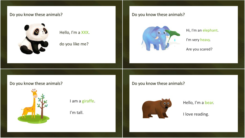 We love animals教案PPT课件