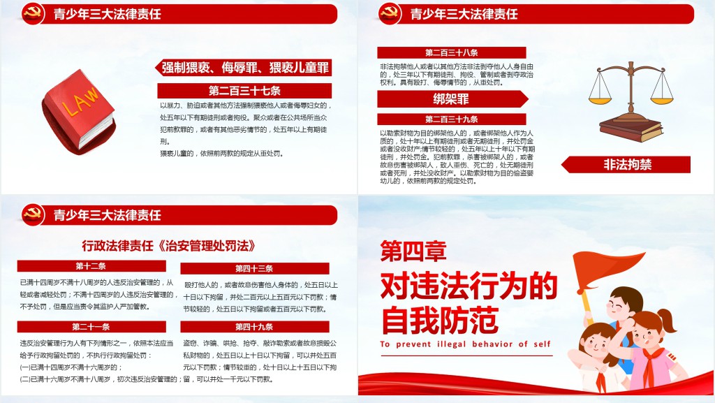 增强学生法律意识主题班会PPT课件