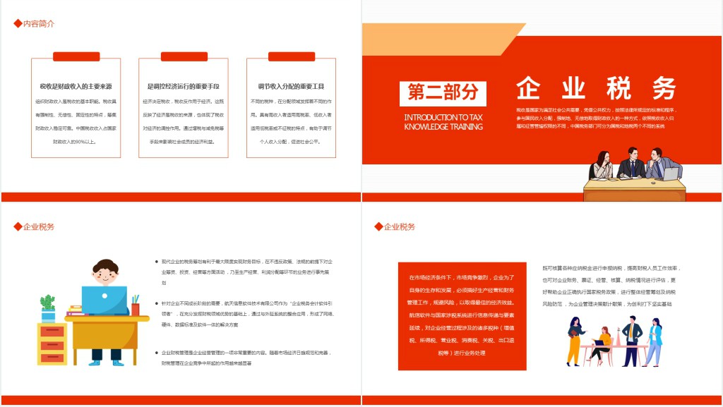 企业税务知识培训教材PPT模板 企业税务知识培训教材PPT模板