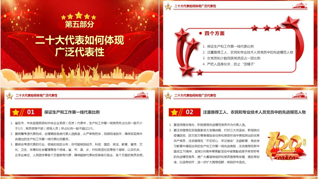 二十大总结党的百年奋斗重大成就和历史经验PPT党课 二十大总结党的百年奋斗重大成就和历史经验PPT党课