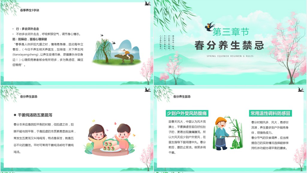 春分养生讲座PPT模板 春分养生讲座PPT模板