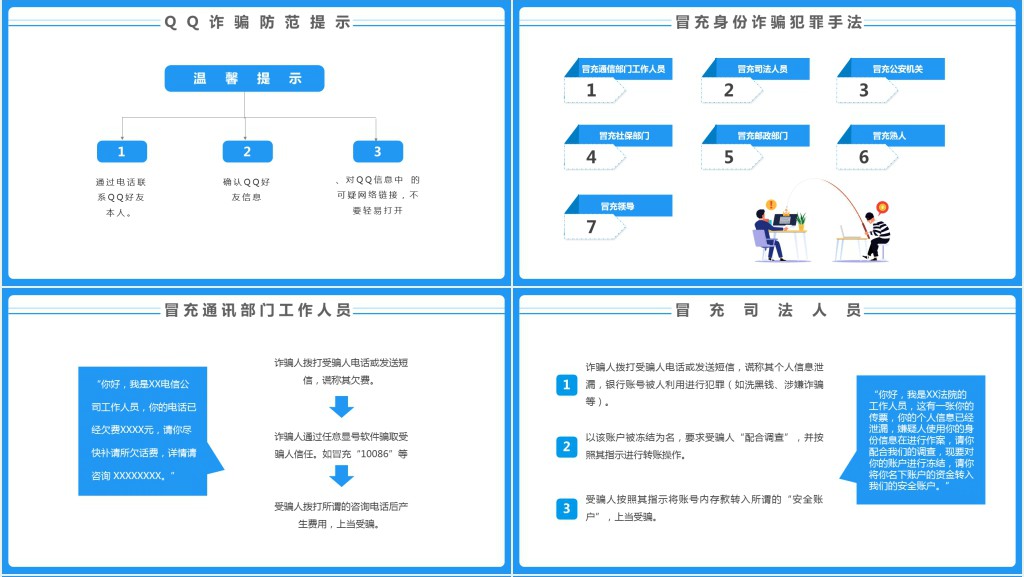 卡通风校园防范电信诈骗讲座PPT课件 卡通风校园防范电信诈骗讲座PPT课件