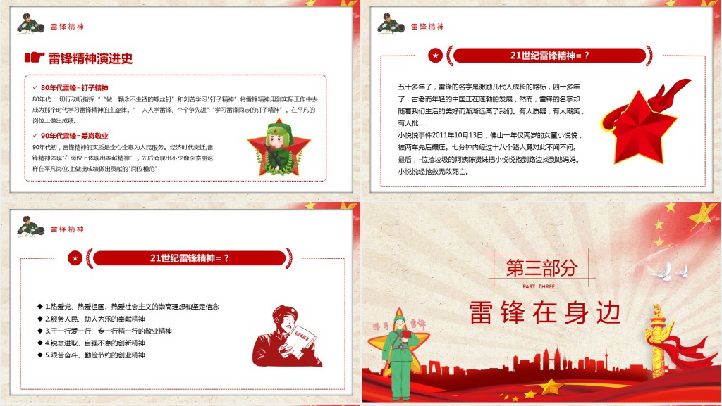学习雷锋好榜样人民的英雄雷锋同志PPT模板 学习雷锋好榜样人民的英雄雷锋同志PPT模板