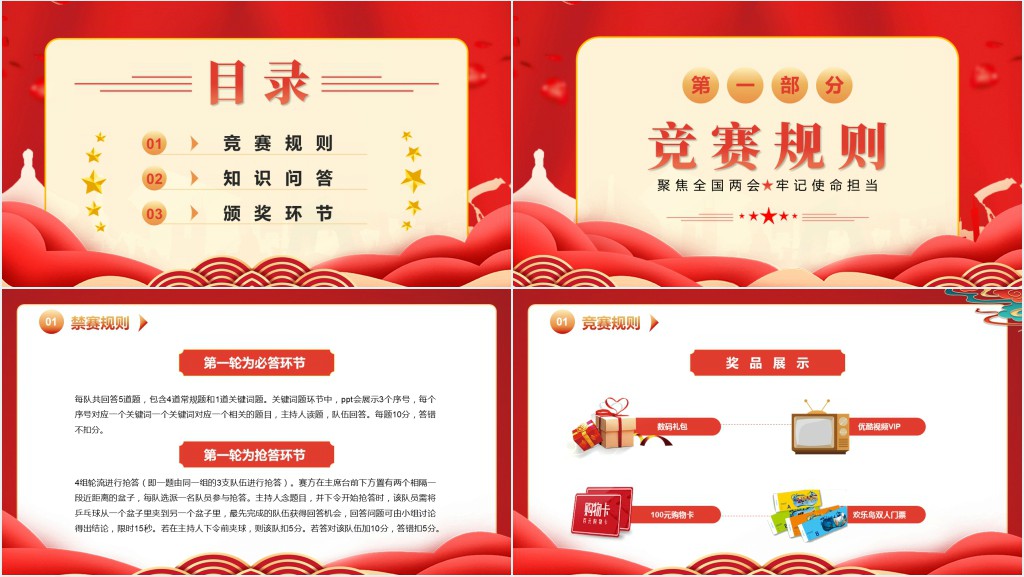 全国两会知识竞赛PPT课件 全国两会知识竞赛PPT课件