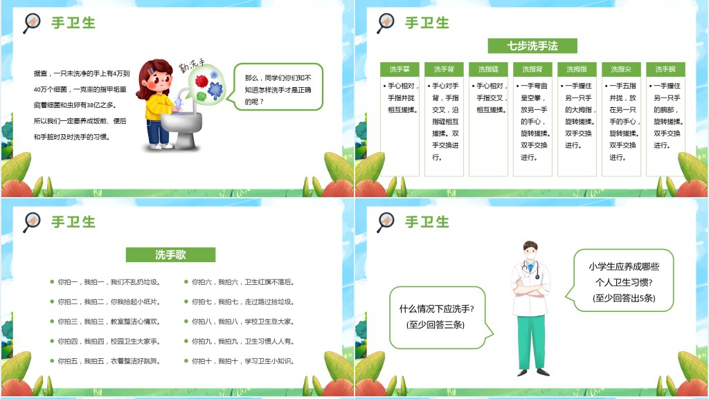 讲卫生好习惯伴我成长图文PPT课件 讲卫生好习惯伴我成长图文PPT课件