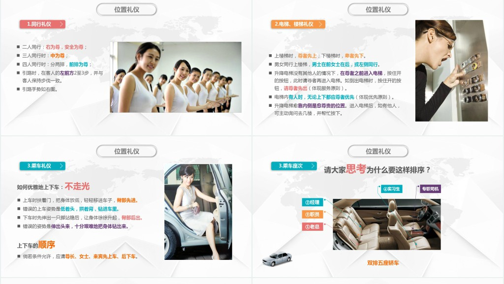 企业员工商务礼仪仪表仪态PPT模板 企业员工商务礼仪仪表仪态PPT模板