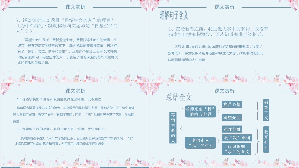 再塑生命的人优秀教案PPT课件 再塑生命的人优秀教案PPT课件