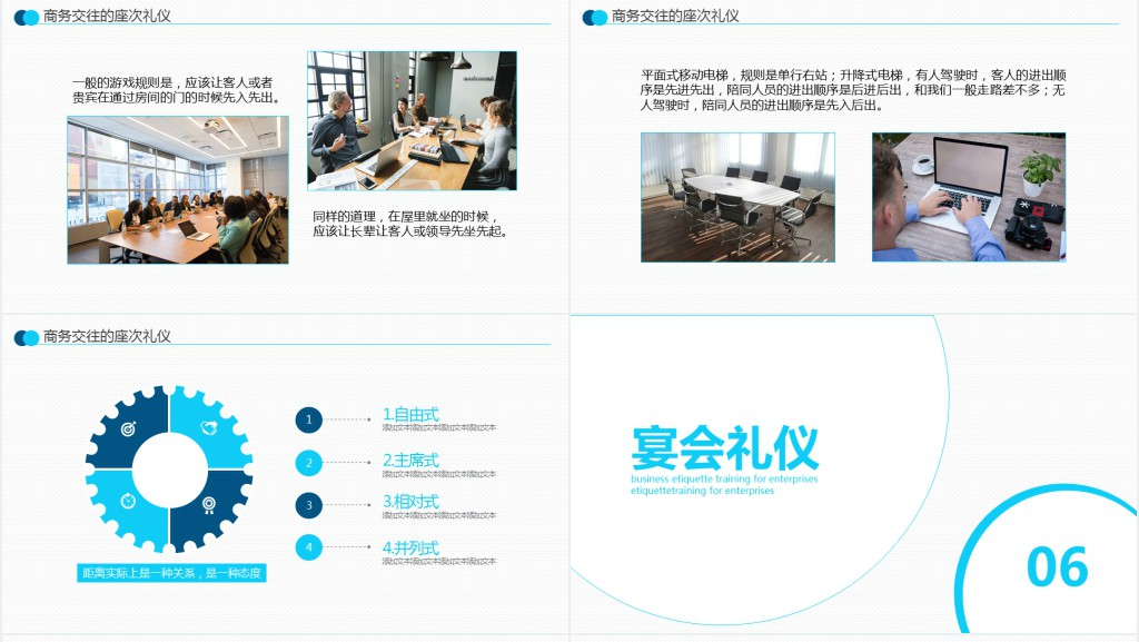 企业商务礼仪培训PPT模板 企业商务礼仪培训PPT模板