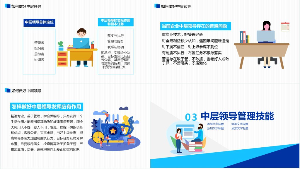 中层管理干部培训PPT模板