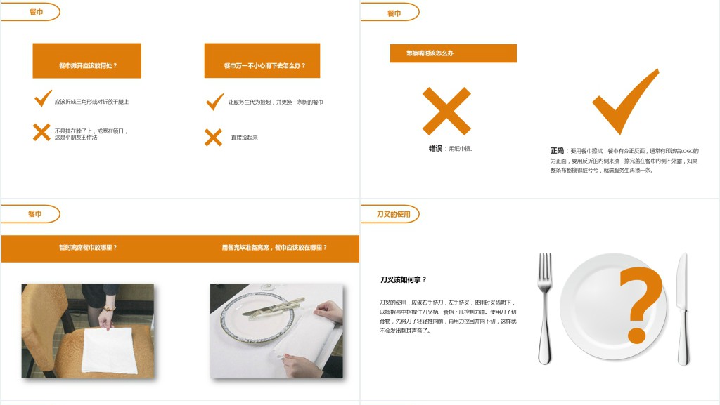 餐桌座次礼仪培训PPT模板 餐桌座次礼仪培训PPT模板