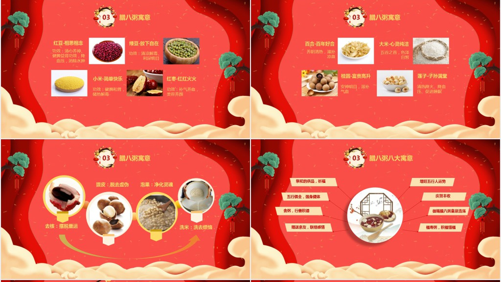 中国腊八节的习俗及来源PPT模板 中国腊八节的习俗及来源PPT模板