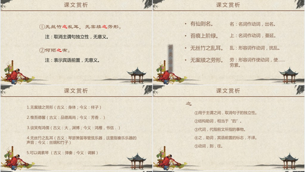 陋室铭刘禹锡介绍PPT模板 陋室铭刘禹锡介绍PPT模板