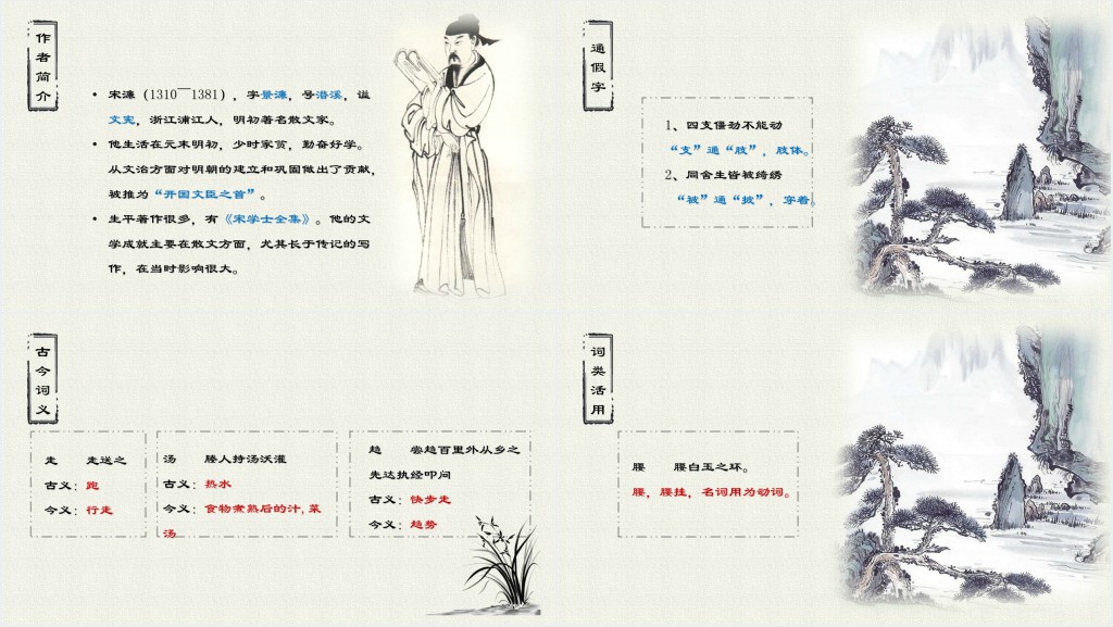 送东阳马生序教案PPT课件 送东阳马生序教案PPT课件