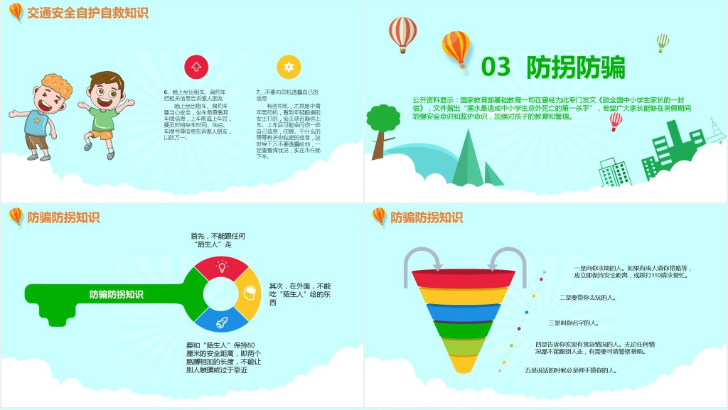暑期安全不放假PPT模板 暑期安全不放假PPT模板