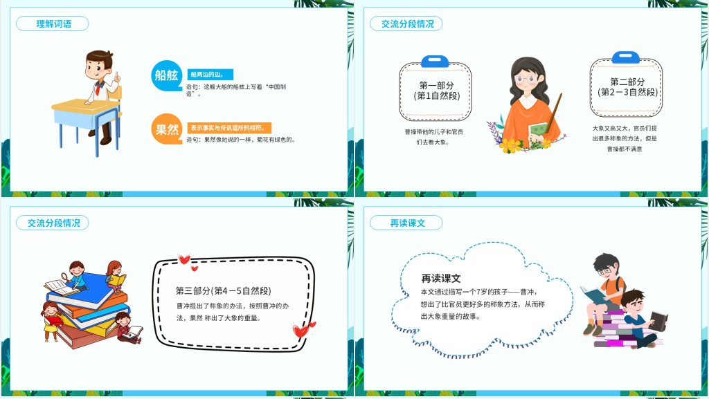 人教版曹冲称象的课文PPT课件 人教版曹冲称象的课文PPT课件