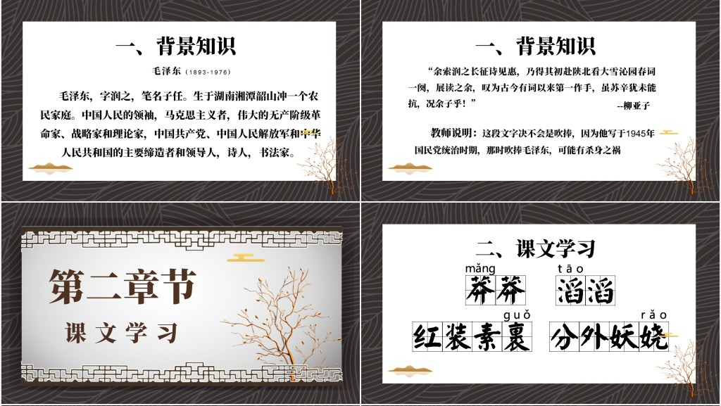 沁园春雪教案PPT课件 沁园春雪教案PPT课件
