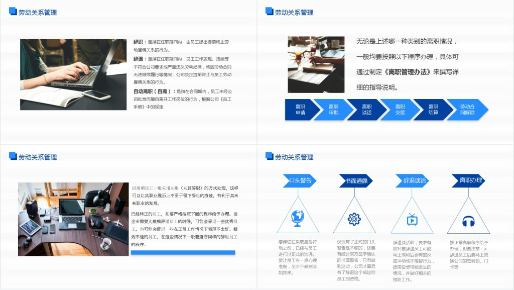 人力资源的员工关系管理PPT模板 人力资源的员工关系管理PPT模板