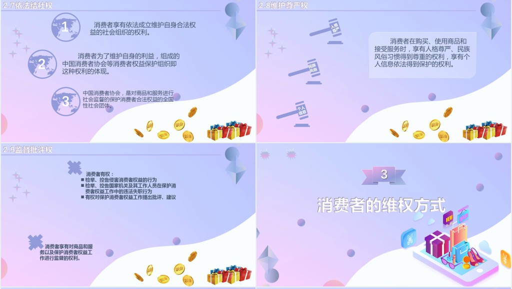 国际消费权益日维权知识PPT模板 国际消费权益日维权知识PPT模板