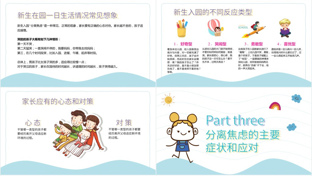 新幼儿入园焦虑家长会PPT 新幼儿入园焦虑家长会PPT