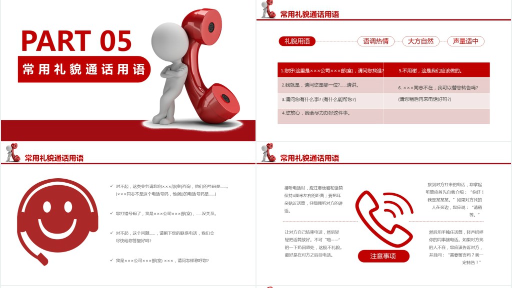 电话客服接听礼仪课程PPT课件 电话客服接听礼仪课程PPT课件